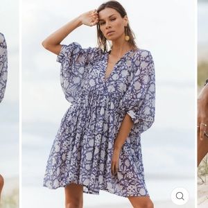 Daughters of India Kyra Mini Dress - Blue Iris